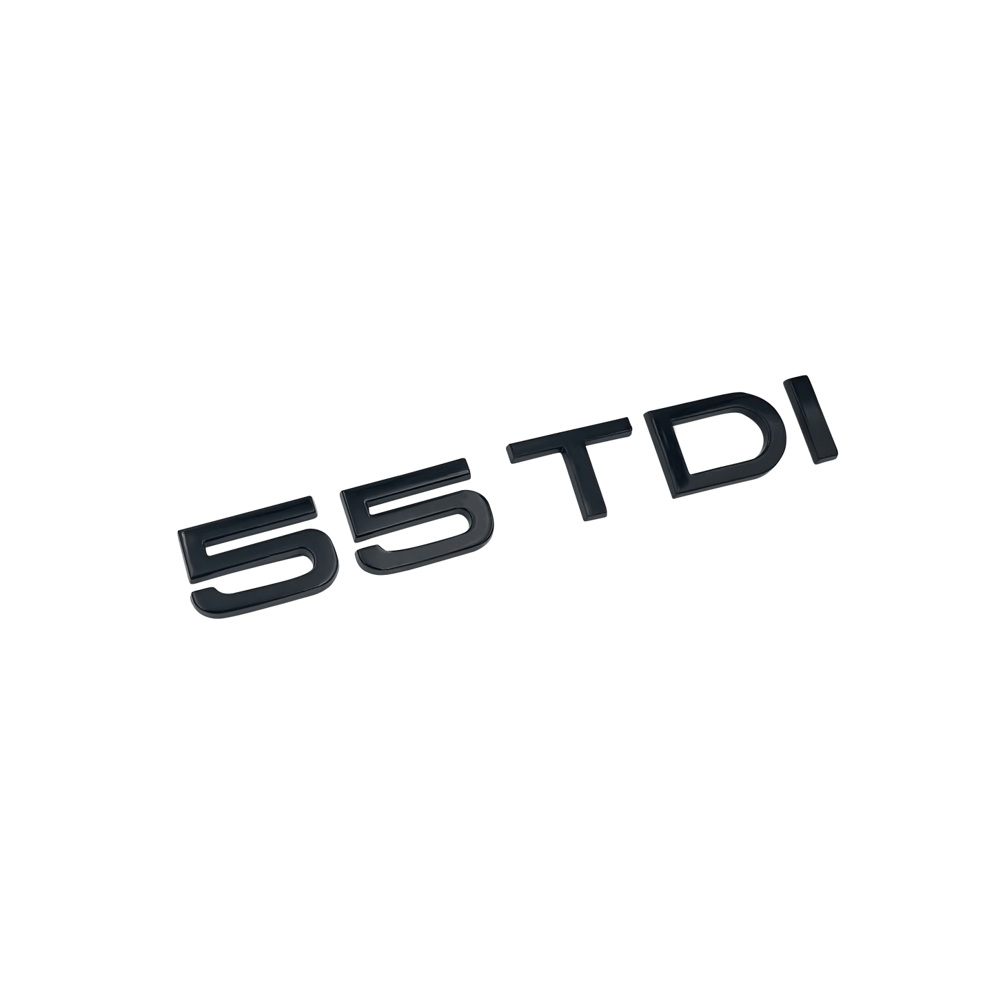 Audi 55 TDI rear emblem glossy black