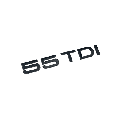 Audi 55 TDI rear emblem glossy black