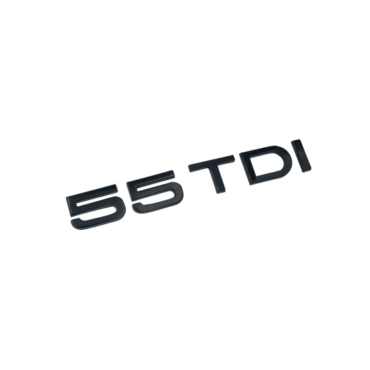 Audi 55 TDI rear emblem glossy black