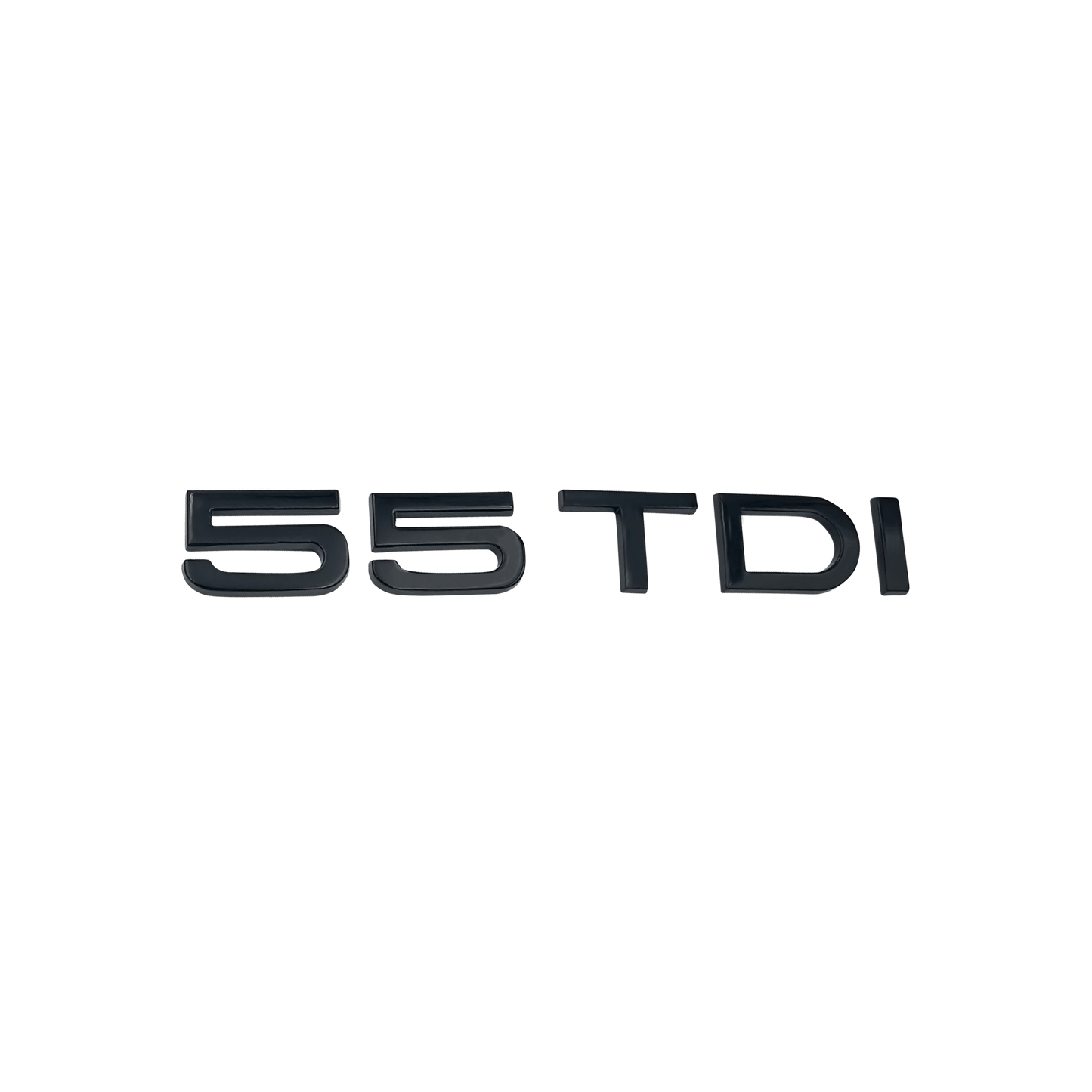 Audi 55 TDI rear emblem glossy black