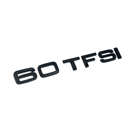 Audi 60 TFSI rear emblem glossy black