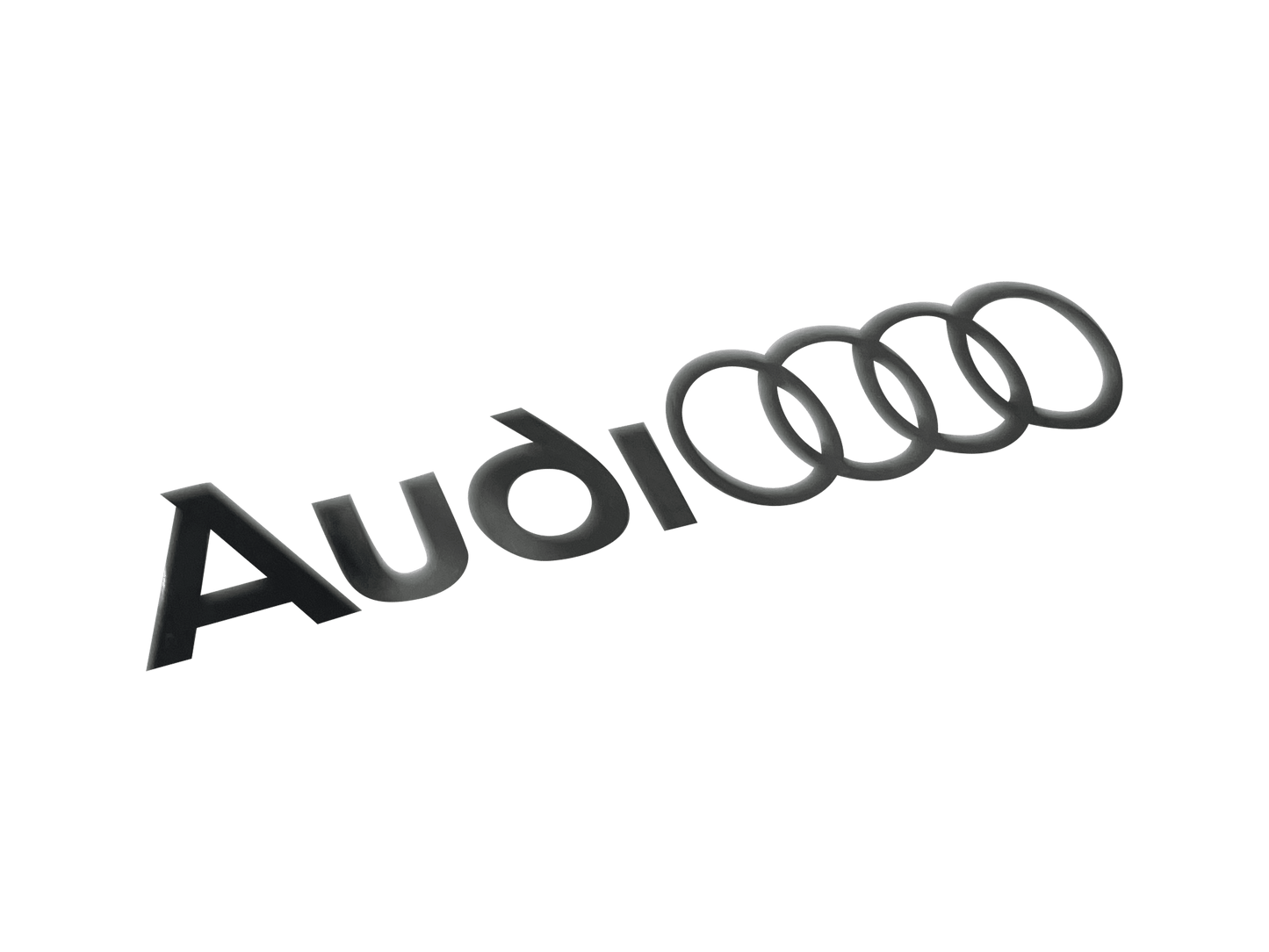 2 stk. Audi-logo bremsekaliper-klistremerker svart