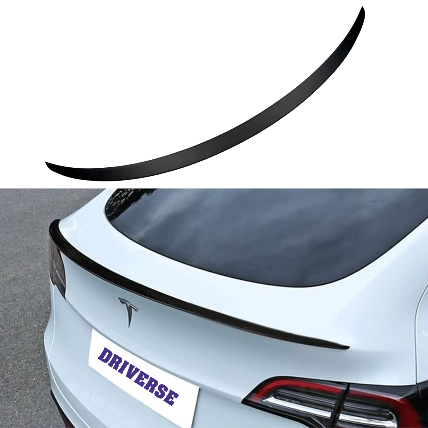 Tesla Performance Spoiler Matt Black - Model Y