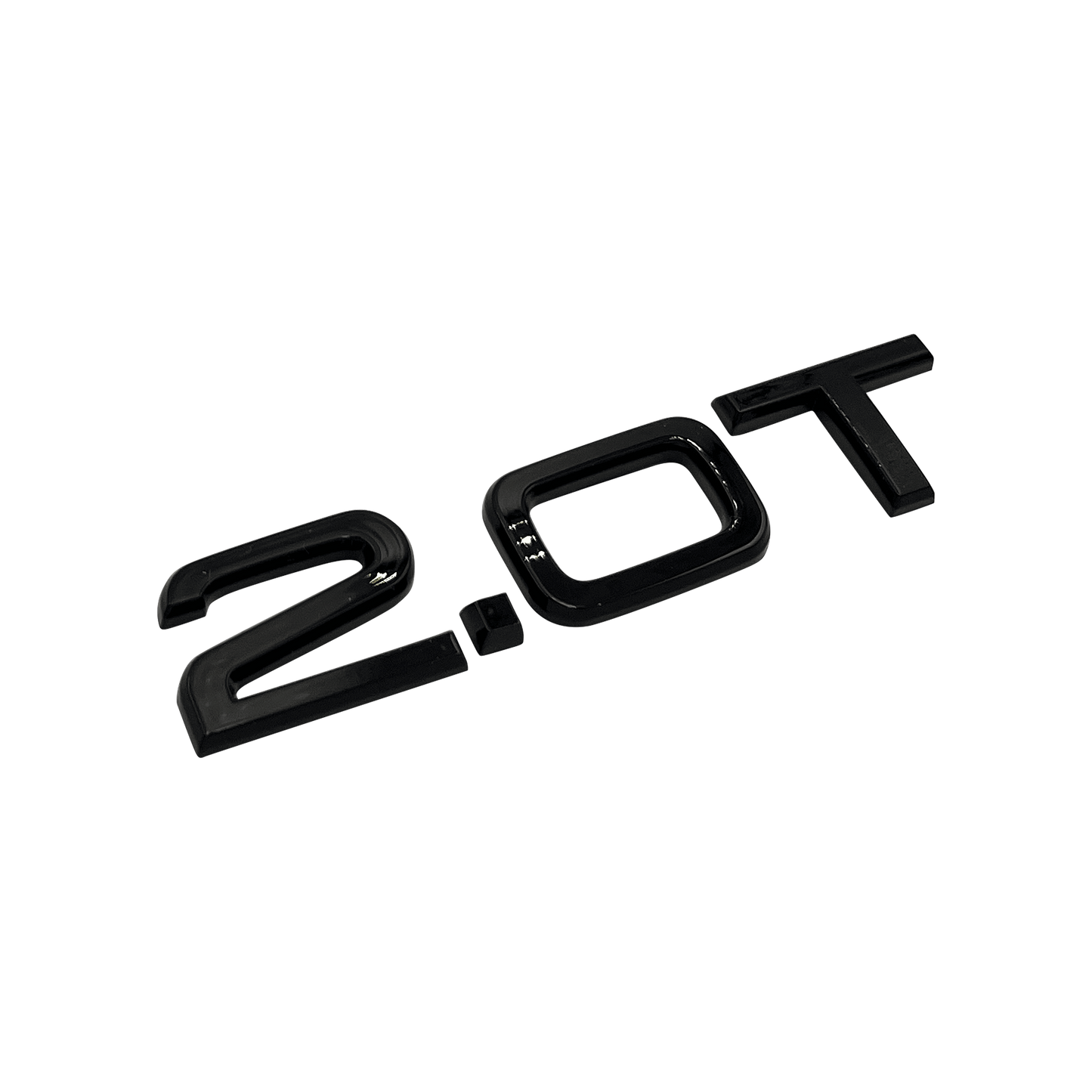 Audi "2.0T" svart bakre emblem