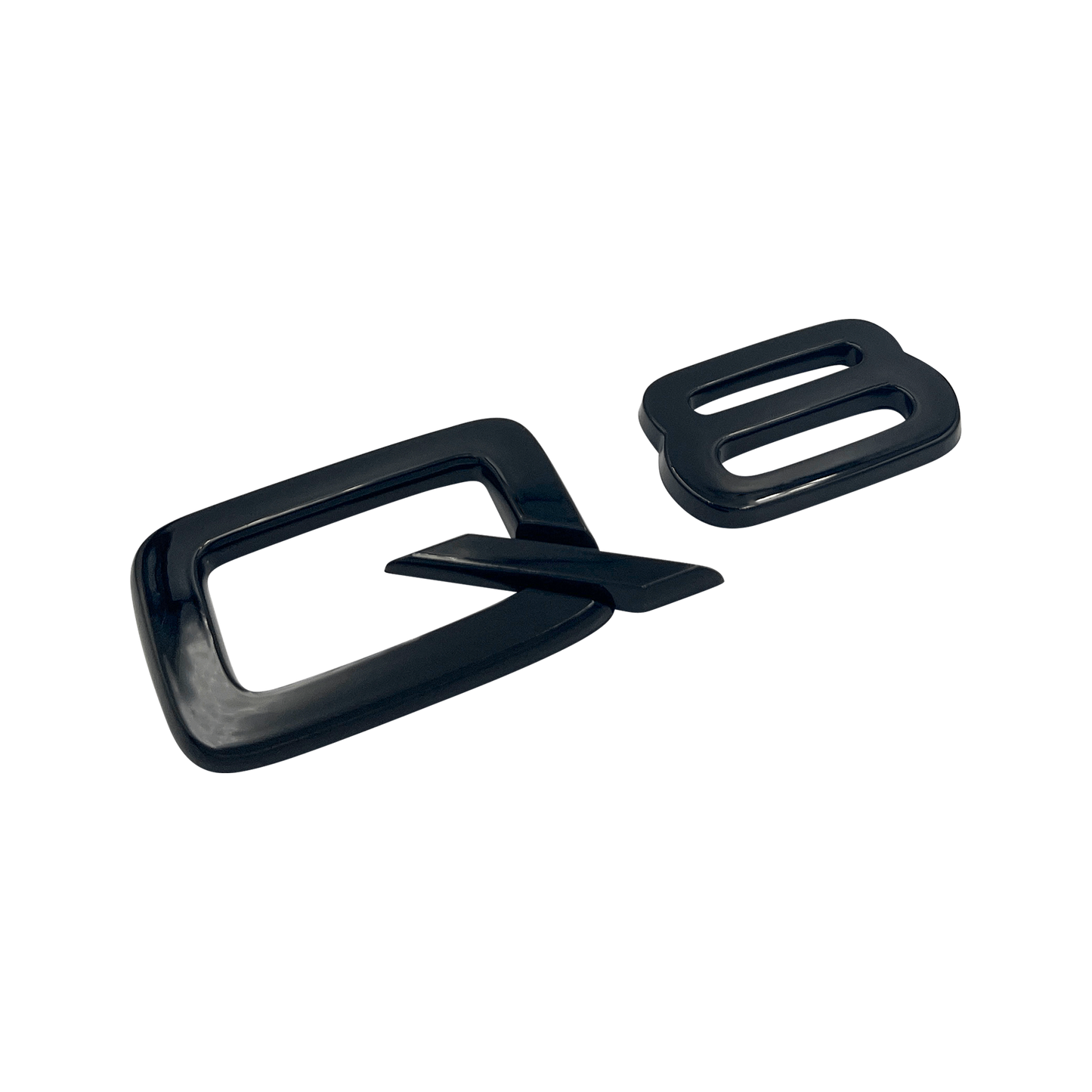 Svart Audi Q8 Emblem-emblem 