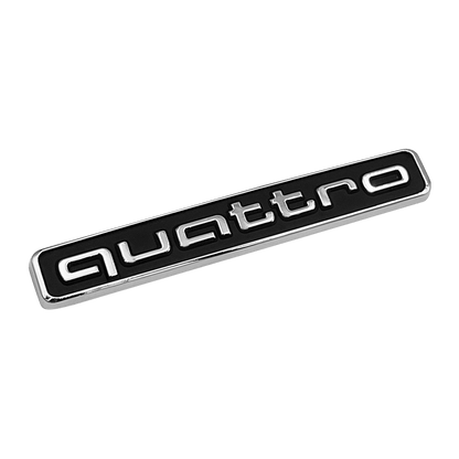 Black Audi quattro Rear Emblem