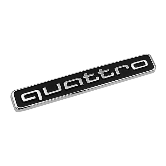 Black Audi quattro Rear Emblem