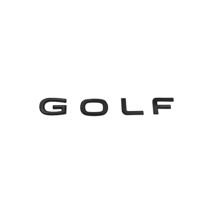 Black VW "Golf" Rear Emblem 2020+