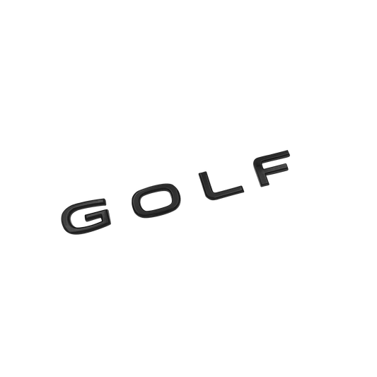 Black VW "Golf" Rear Emblem 2020+