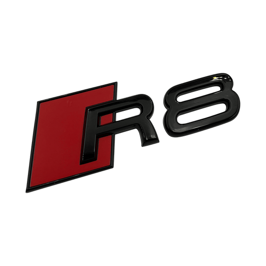 Black Audi R8 Rear Emblem