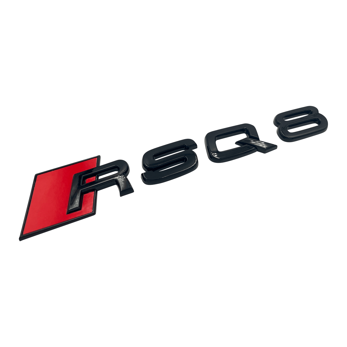 Black Audi RSQ8 Rear Emblem Badge 