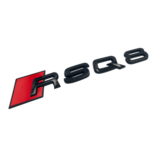 Black Audi RSQ8 Rear Emblem