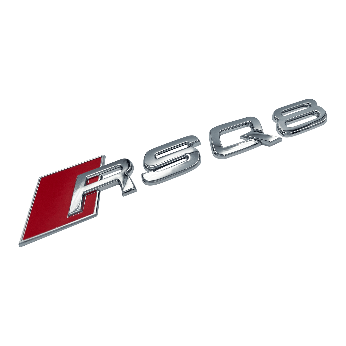 Chrome Audi RSQ8-emblemmerke 