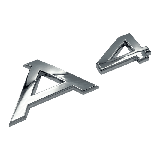 Chrome Audi A4-emblem 