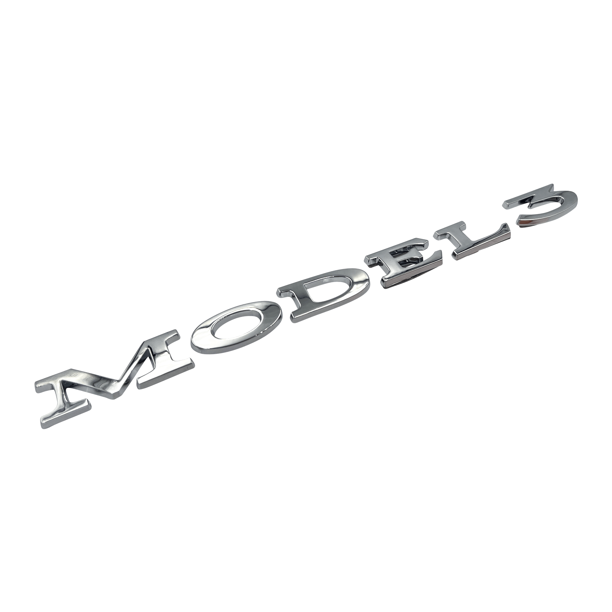 Chrome Tesla Model 3 Rear Emblem - Driverse.dk