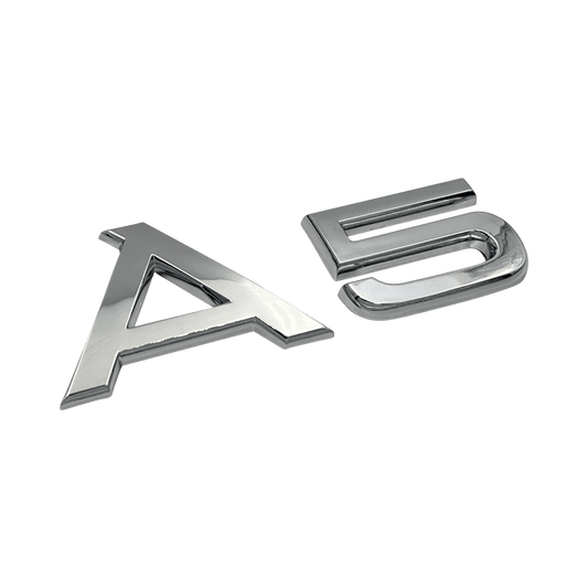 Chrome Audi A5 Emblem-emblem 