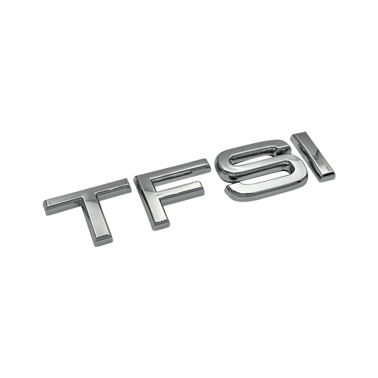 Chrome Audi TFSI Bakre Emblem Badge 