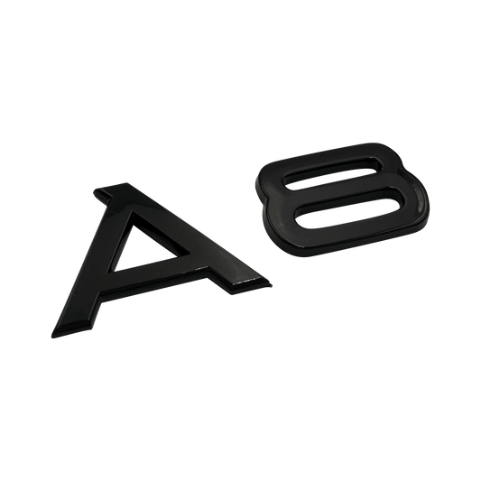 Svart Audi A8-emblem 