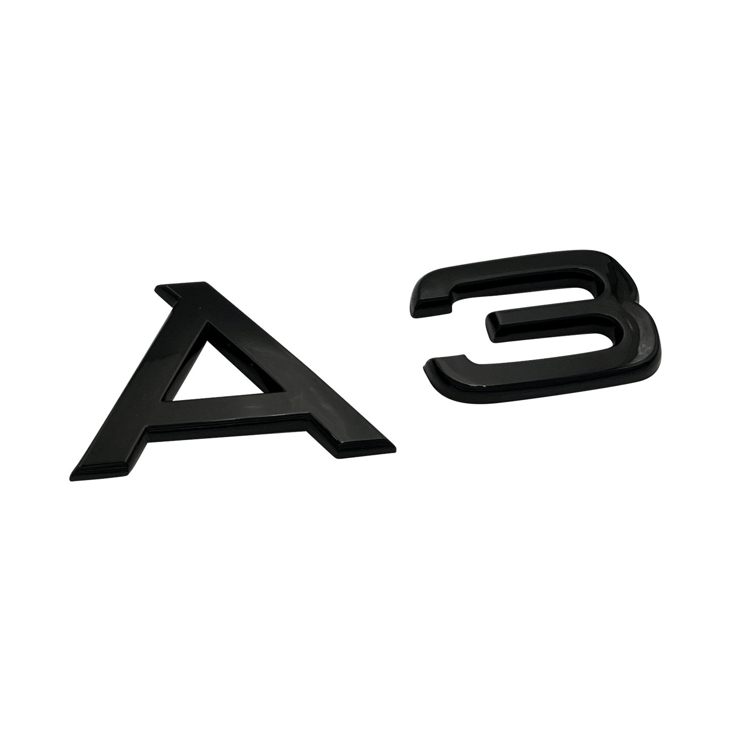 Svart Audi A3-emblem 