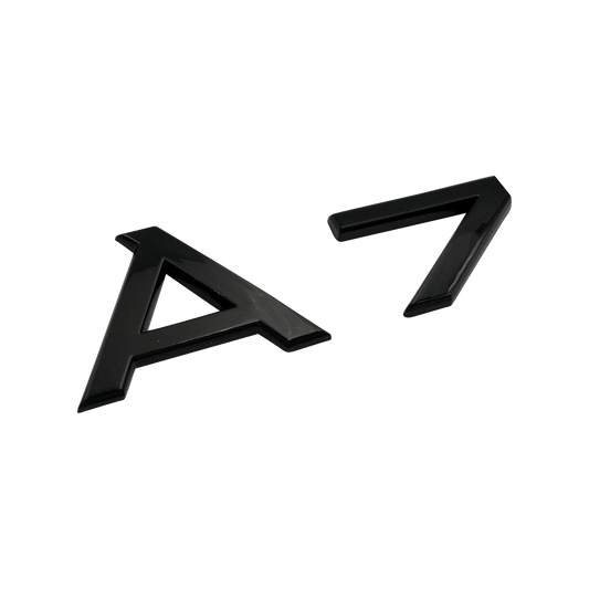 Black Audi A7 Emblem