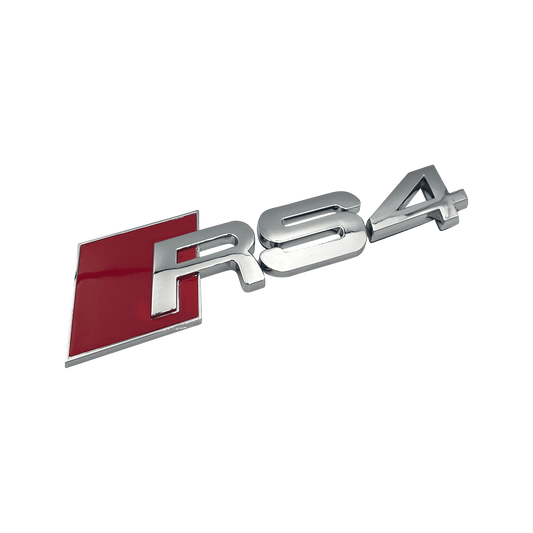 Chrome Audi RS4 Rear Emblem