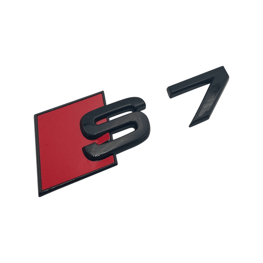 Svart Audi S7 Bakre Emblem Badge 