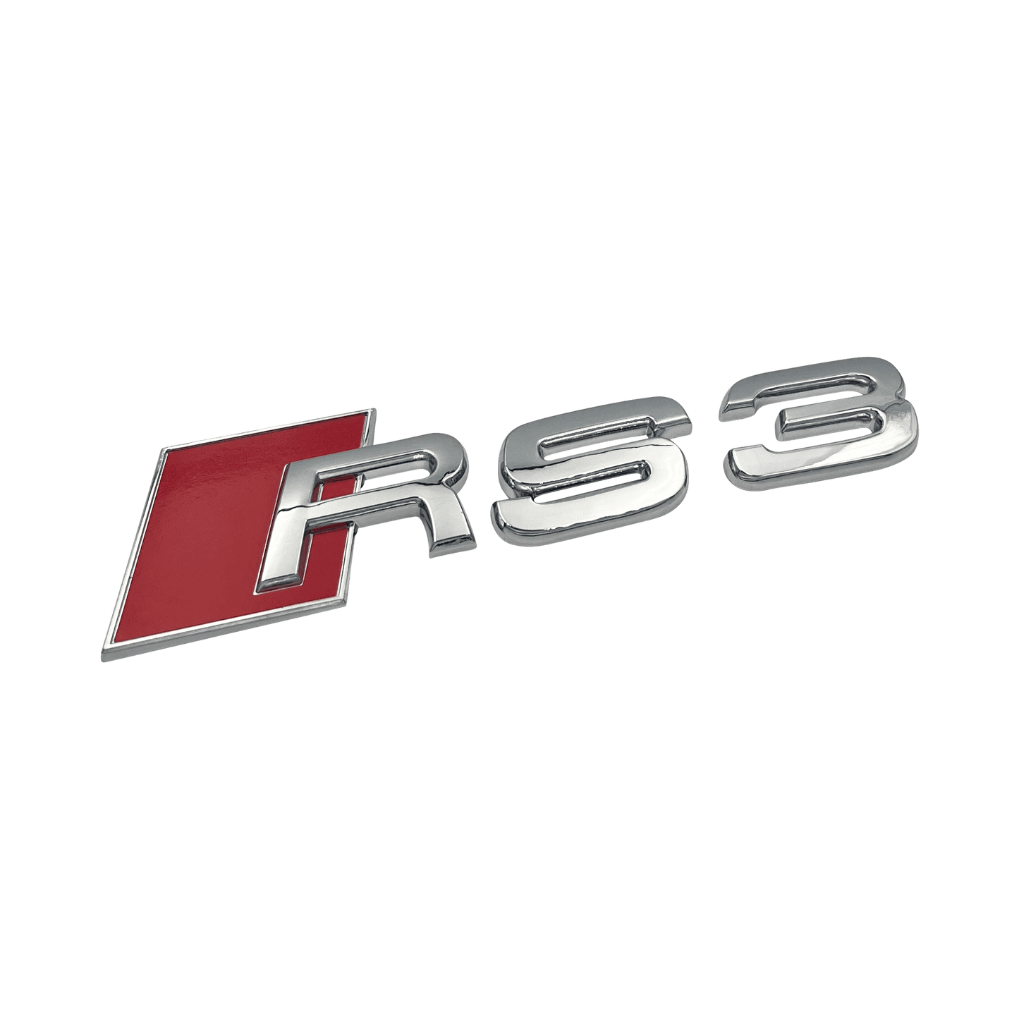 Chrome Audi RS3 Rear Emblem Badge