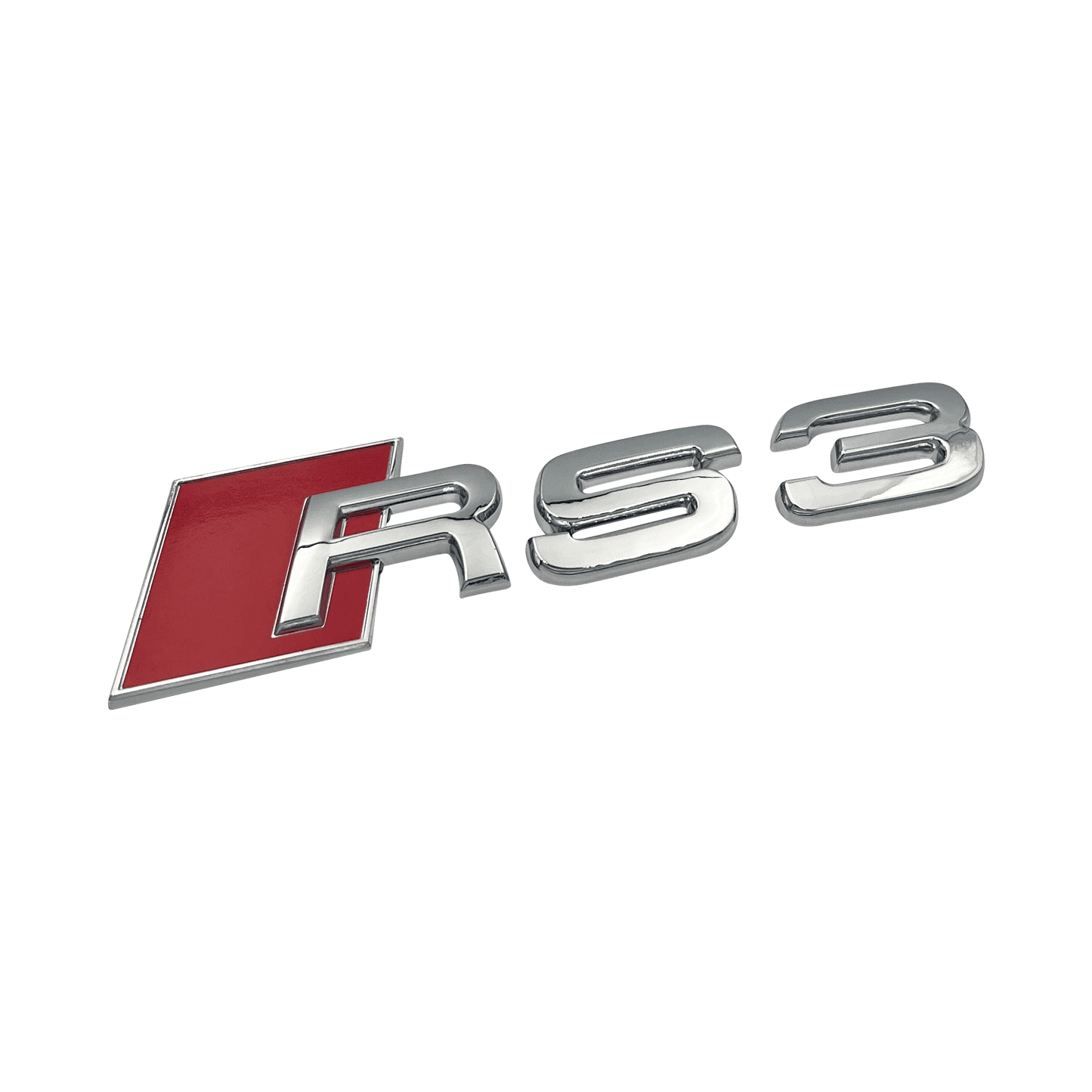 Chrome Audi RS3 Emblem Badge Driverse.dk Driverse