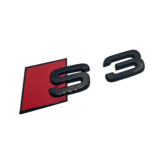 Svart Audi S3 Emblem Bak 