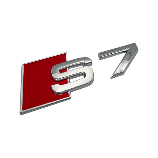 Chrome Audi S7 Bakre Emblem Badge 