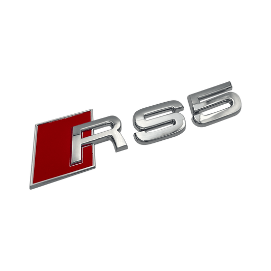 Chrome Audi RS5 Bakre Emblem Badge