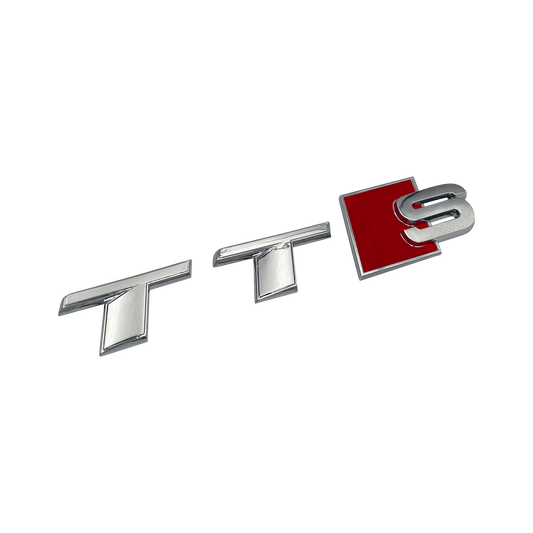 Chrome Audi TTS Bakre Emblem Badge 