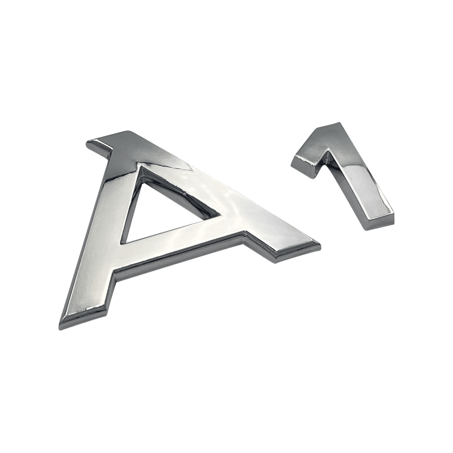 Chrome Audi A1-emblemmerke 