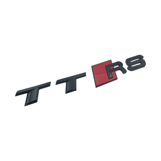 Svart Audi TTRS Bakre Emblem Badge 