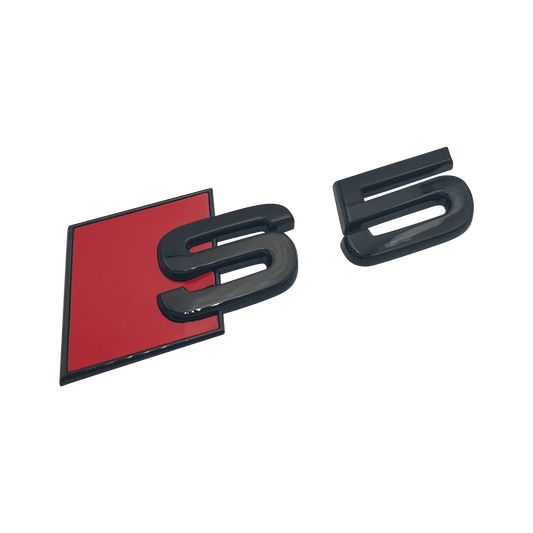 Svart Audi S5 Emblem Bak 