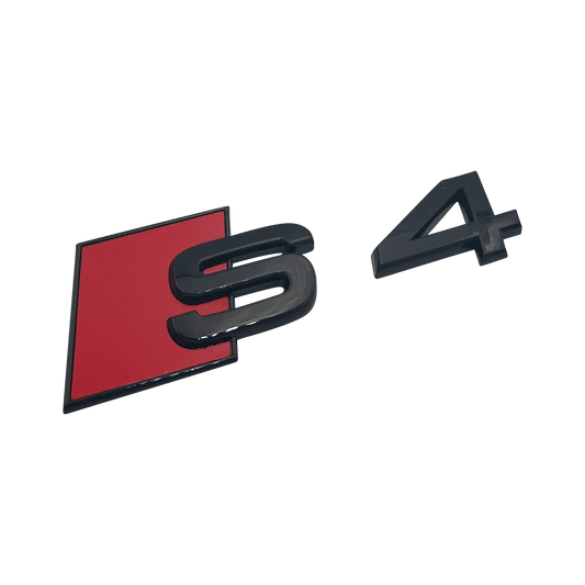 Svart Audi S4 Emblem Bak 