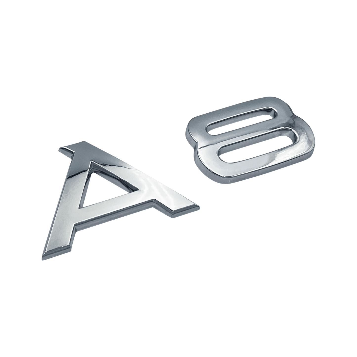 Chrome Audi A8-emblem 