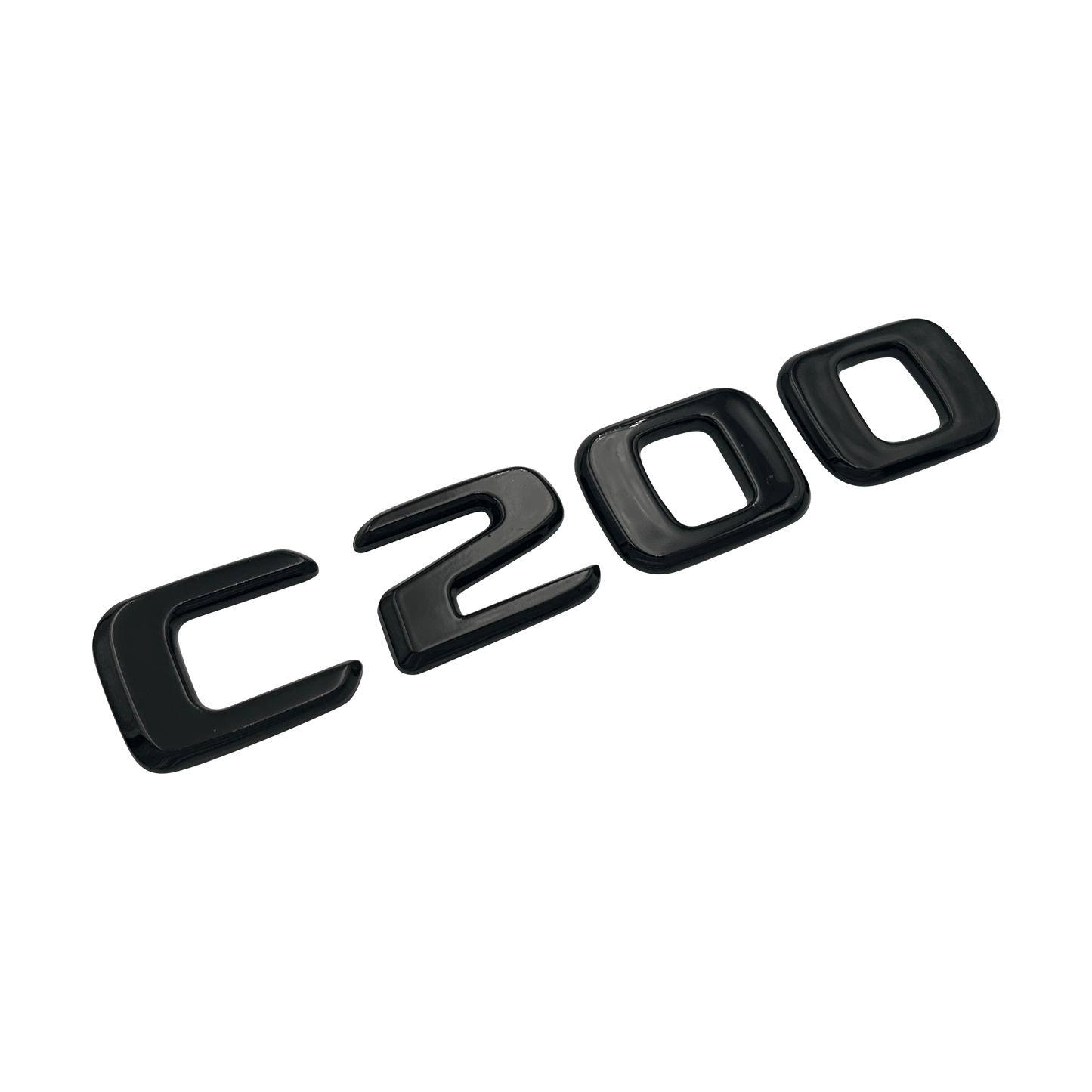Svart Mercedes C200-emblem 