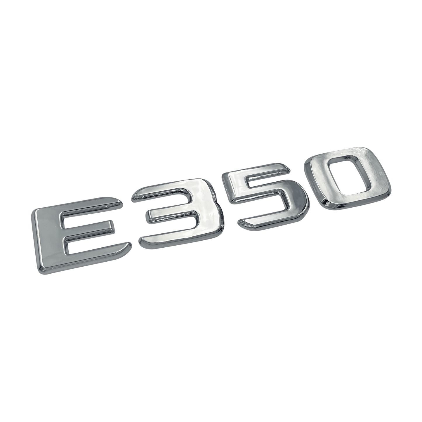 Chrome Mercedes E350 Emblem Badge 