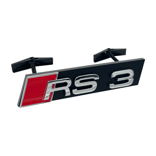 Chrome Audi RS3 Emblem foran 
