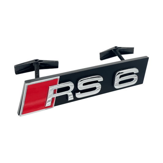 Chrome Audi RS6 Emblem foran 