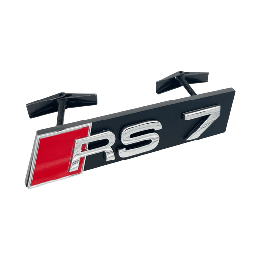 Chrome Audi RS7 Emblem-emblem foran 