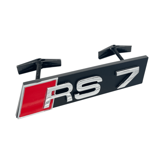 Chrome Audi RS7 Front Emblem Badge 