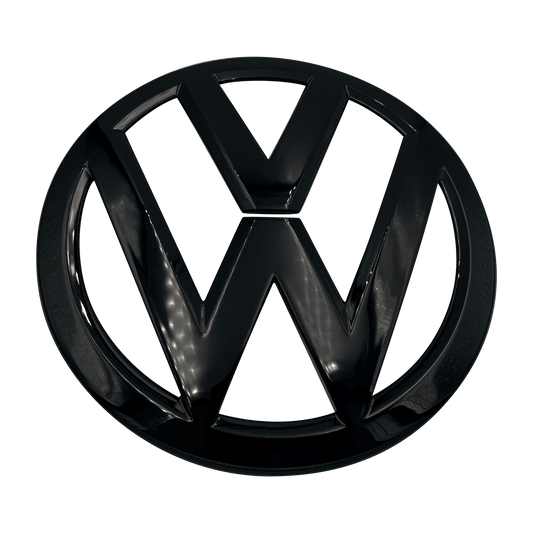 VW Golf 6 Front logo Black 135mm