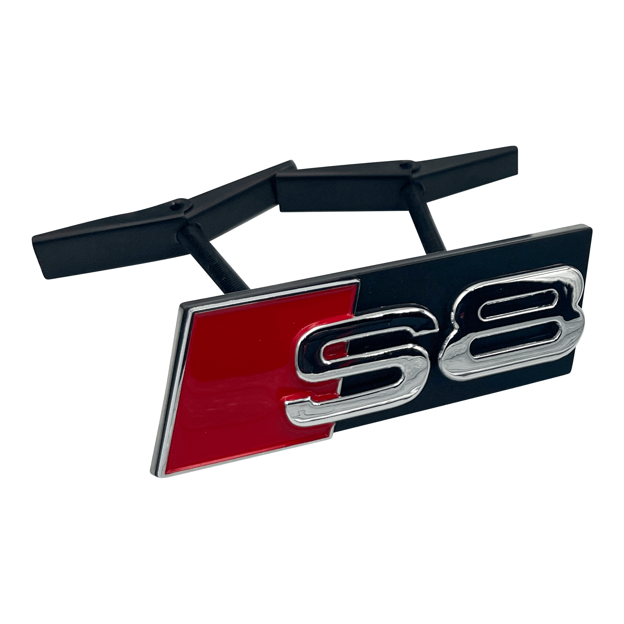 Chrome Audi S8 Front Emblem Badge - Driverse.dk