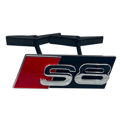 Chrome Audi S8 Front Emblem Badge 