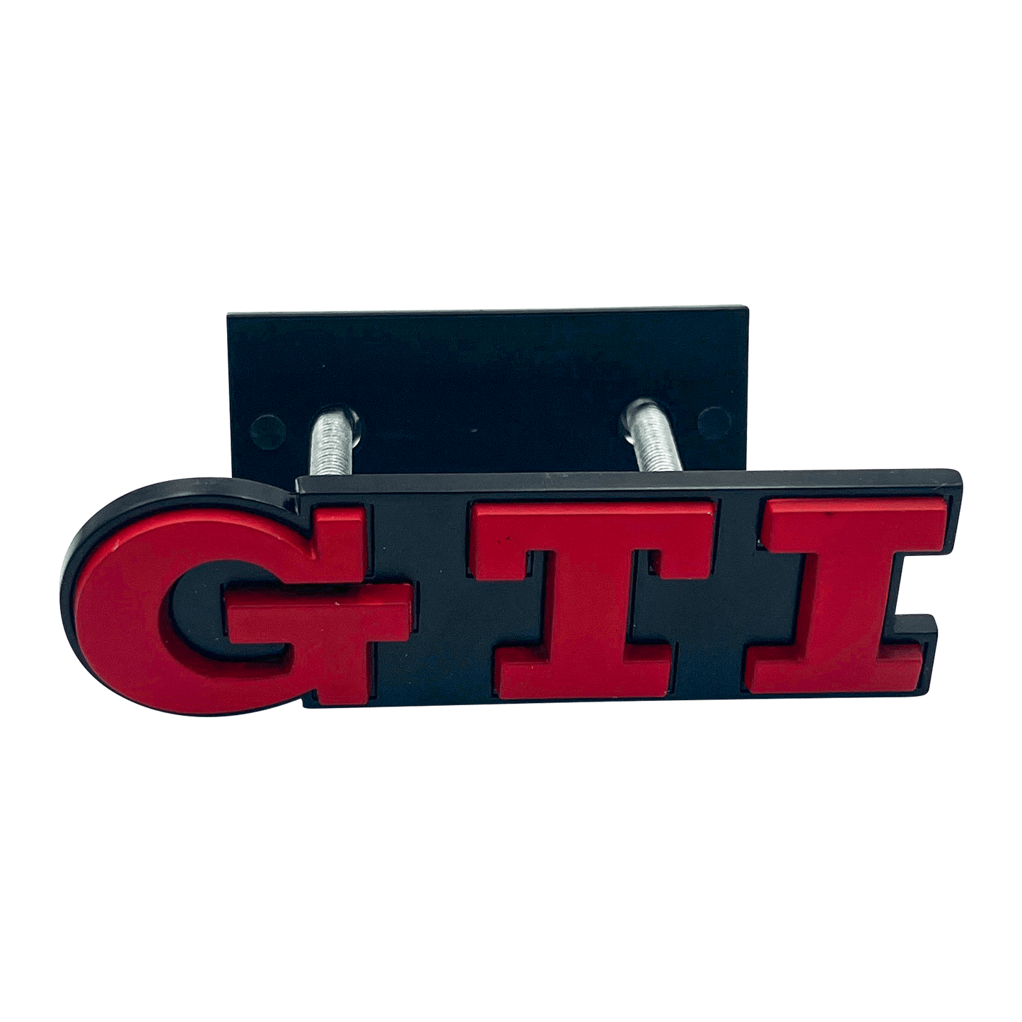 Rødt VW GTI Emblem foran 