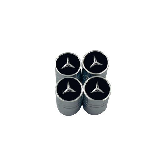 4 pieces. Chrome Mercedes Benz Valve Caps