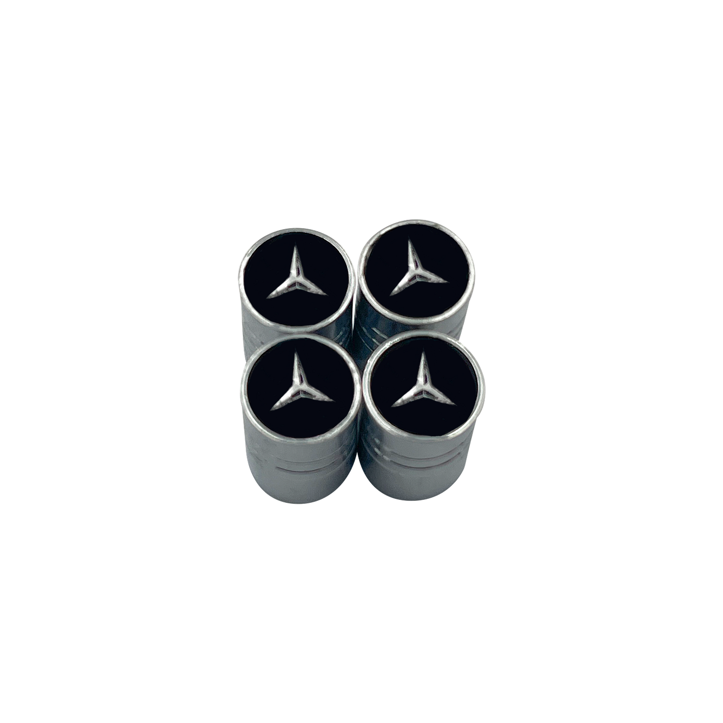 Other Wheels & Tyres - BMW Valve Caps - Silver with blue/Black BMW logo