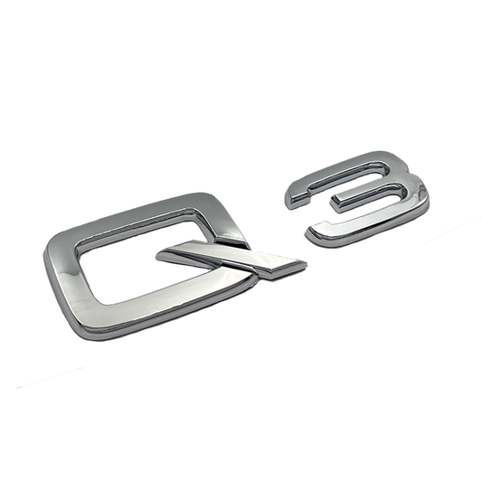 Chrome Audi Q3-emblemmerke 